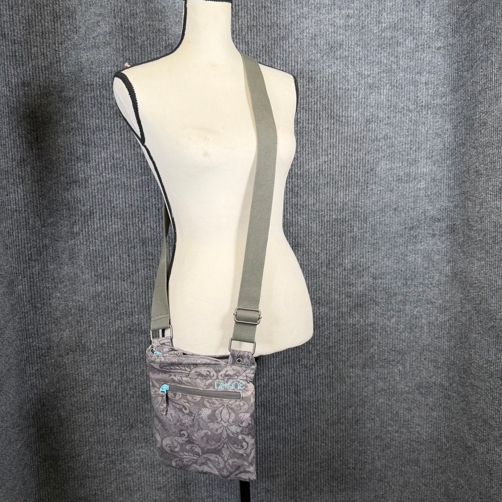 Dakine Jive Crossbody Bag Womens OS Grey Paisley Gorpcore Canvas Travel Pouch